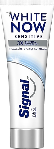 Signal White Now Sensitive Beyazlatıcı Florürlü Diş Macunu 75 ml