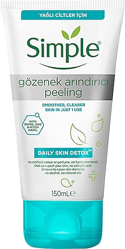 Simple Detox Gözenek Arındırıcı 150 ml Peeling Jeli