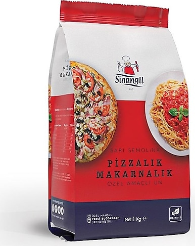 Sinangil 1 kg Sarı Semolina Pizzalık ve Makarnalık Un