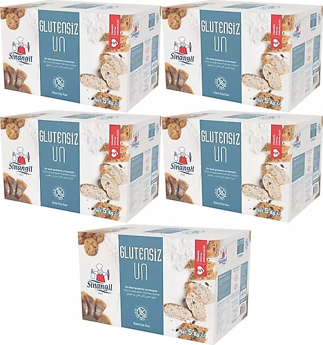 Sinangil 5 kg 5 Adet Çölyak Diyetine Uygun Glutensiz Un