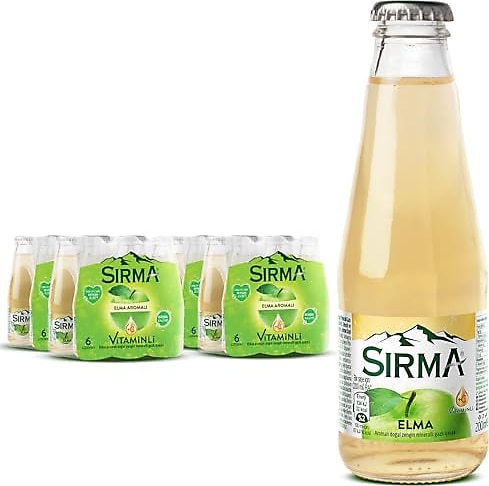 Sırma C Vitaminli Elma Aromalı 200 ml 24'lü Doğal Maden Suyu