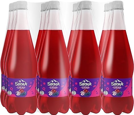 Sırma Karma Karadut ve Kiraz Çiçeği Aromalı Vişneli Doğal Maden Suyu 12x1 L
