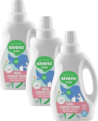 Siveno Baby Doğal Çamaşır Sabunu 750 ml 3 Adet