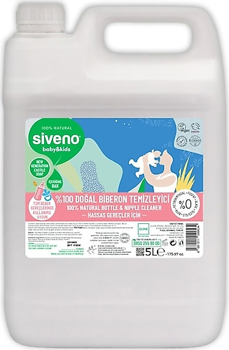 Siveno Baby Doğal Emzik Ve Biberon Temizleyici 5000 ml