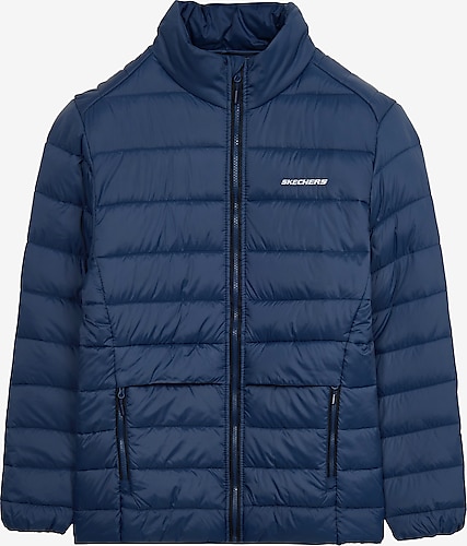 Skechers M Outerwear Padded S231242-410 Lacivert Erkek Şişme Mont
