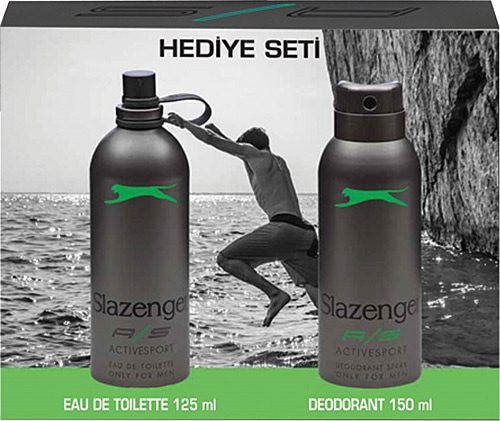 Slazenger Active Sport Yeşil EDT 125 ml + Deo Sprey 150 ml Erkek Parfüm Seti