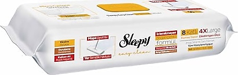 Sleepy Easy Clean Arap Sabunu Katkılı Mopa Uyumlu Yer Temizlik Havlusu 50 Yaprak 3'lü