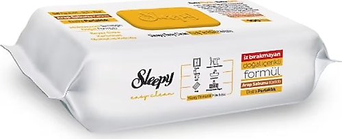 Sleepy Easy Clean Arap Sabunu Katkılı Yüzey Temizlik Havlusu 100 Yaprak 6'lı