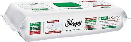 Sleepy Easy Clean Beyaz Sabun Katkılı Mopa Uyumlu Yer Temizlik Havlusu 50 Yaprak 6'lı