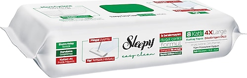 Sleepy Easy Clean Beyaz Sabun Katkılı Mopa Uyumlu Yer Temizlik Havlusu 50 Yaprak