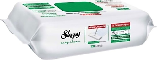 Sleepy Easy Clean Beyaz Sabun Katkılı Mopa Uyumlu Yüzey Temizlik Havlusu 80 Yaprak 24'lü