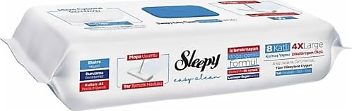 Sleepy Easy Clean Çamaşır Suyu Katkılı Mopa Uyumlu Yer Temizlik Havlusu 50 Yaprak 6'lı