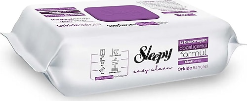 Sleepy Easy Clean Orkide Bahçesi Yüzey Temizlik Havlusu 100 Yaprak
