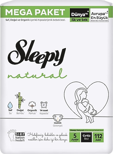 Sleepy Natural 5 Numara Junior 112'li Bebek Bezi
