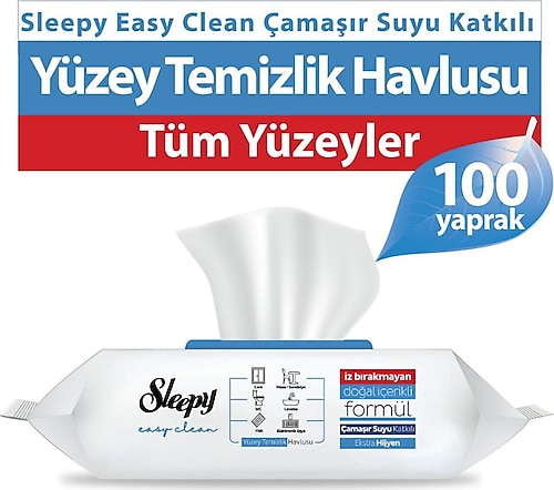 Sleepy Temizlik Bezi Katkılı Temizlik Havlu 100'lü