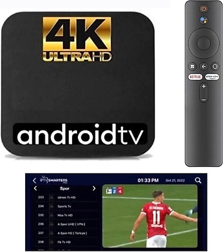 Smart 4k Uhd Android Tv Box - Ip.tv / Full Paket Yayın Hediyeli - Akıllı Box - Internet Tv