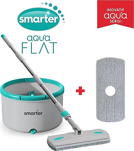 Smarter Aqua Flat + Otomatik Temizlik Seti Tablet Mop Paspas