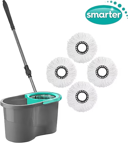 SMARTER OTOMATİK TEMİZLİK SETİ 4 MİKROFİBER MOP