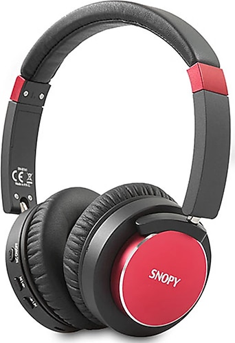 Snopy SN-BT41 Noise Cancelling Kulak Üstü Kırmızı Bluetooth Kulaklık