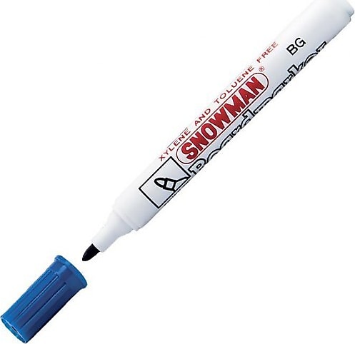 Snowman BG-12 Doldurulabilir Tahta Kalemi Mavi