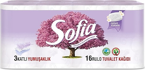 Sofia 3 Katlı Kokulu Tuvalet Kağıdı 16 X3 48'li - Beyaz