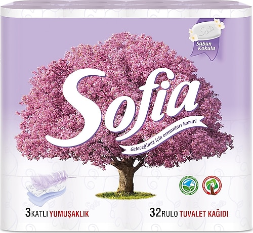 Sofia Doğal Sabun Kokulu 32'li Tuvalet Kağıdı