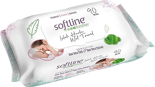 Softline Fresher Sensitive Aloe Vera Özlü 90 Yaprak Islak Mendil
