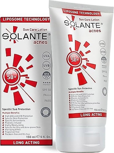 Solante Acnes 50 Faktör Güneş Losyonu 150 ml
