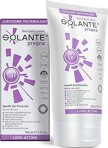 Solante Pregna 50 Faktör Hamileler için Güneş Losyonu 150 ml