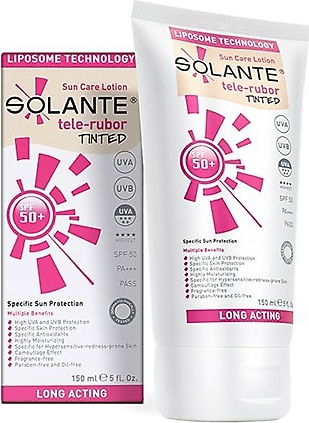 Solante Tele-Rubor Renkli 50 Faktör Güneş Losyonu 150 ml