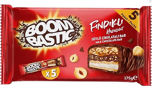 Şölen Boombastic Fındıklı Sütlü Atıştırmalık Barlı Bar 5'li 175 gr
