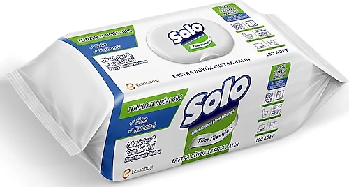 Solo Okaliptus & Çam Esintisi Yüzey Temizlik Havlusu 100 Yaprak