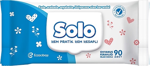 Solo Okyanus Ferahlığı 90 Yaprak Islak Havlu