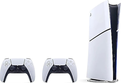 Sony Playstation 5 1 TB Slim Dijital Edition Oyun Konsolu + 2. PS5 Kol Siyah