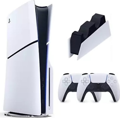 Sony Playstation Ps 5 CD Avrupa sürüm cfı 2016 slim 1 Tb Türkçe menü çift kol şarj standı