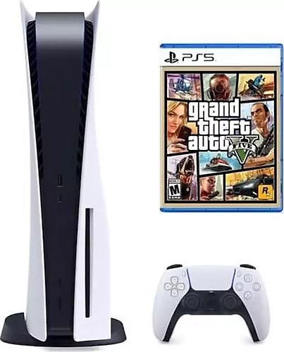 Sony Ps5 Playstation 5 Oyun Konsolu + Gta V 5 Ps5 Oyun
