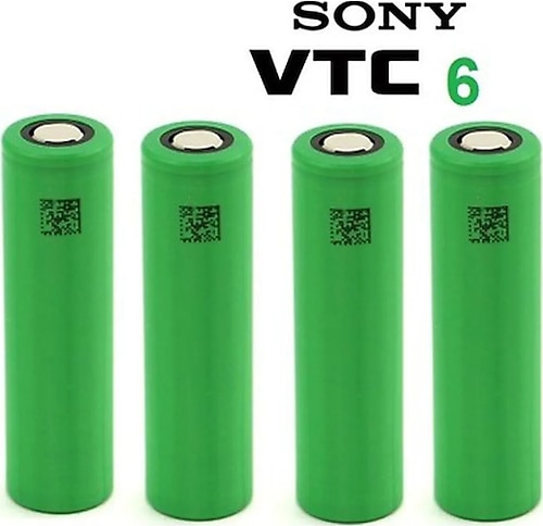 Sony Vtc6 18650 3.7V 3000 Mah Li-İon Şarjlı Pil 10'Lu