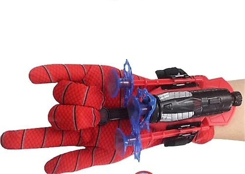 Spiderman Ağ Atan Eldiven Set Ok Atan Örümcek Adam Eldiveni