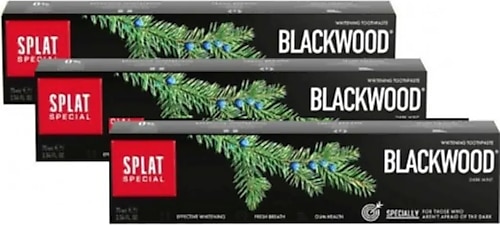 Splat Special Blackwood Florürsüz Diş Macunu 75 ml 3 Adet