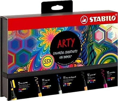 Stabilo Arty Kreatif 55'li Keçeli Kalem Seti