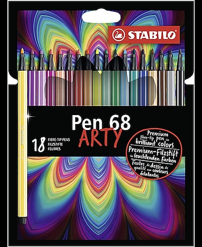 Stabilo Pen 68 Arty 18'li Keçeli Kalem Seti