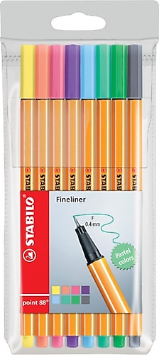 Stabilo Point 88 Pastel 8'li Keçeli Kalem Seti