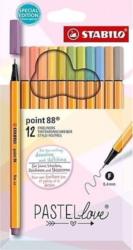 Stabilo Point 88 Pastel Love 12'li Keçeli Kalem Seti