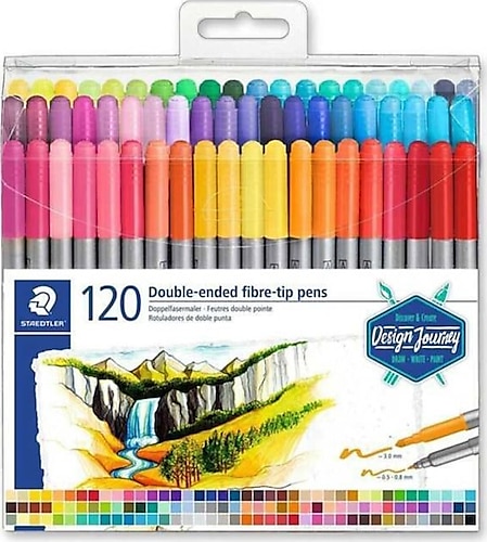 Staedtler 120 Renk Çift Uçlu Keçeli Kalem