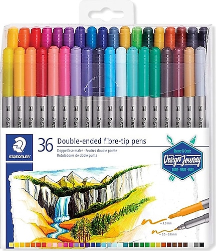 Staedtler 36 Renk Çift Uçlu Keçeli Kalem