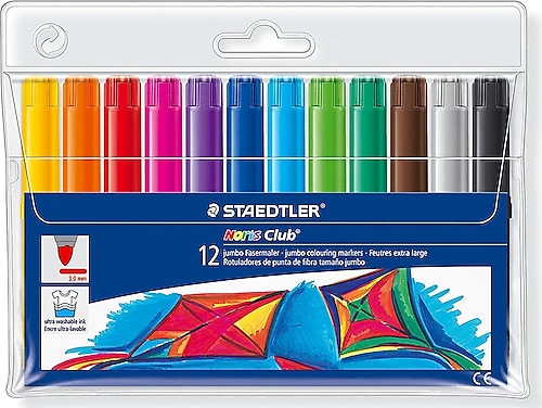 Staedtler Noris Clup Jumbo 12 Renk Keçeli Kalem