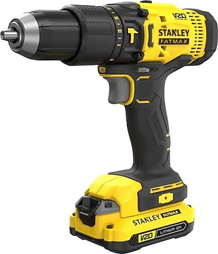 Stanley SCD711C2K 18 V Çift Akülü 1.5 Ah Darbeli Matkap