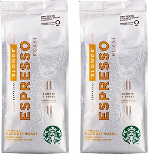 Starbucks Blonde Espresso Roast Çekirdek Kahve 250 gr 2'li