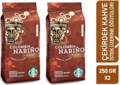Starbucks Colombia Narino Çekirdek Kahve 250 gr 2'li