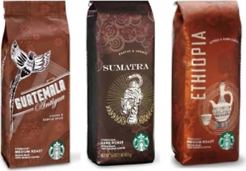 Starbucks Guatemala Ethiopia Sumatra Filtre Kahve 3 x 250 G